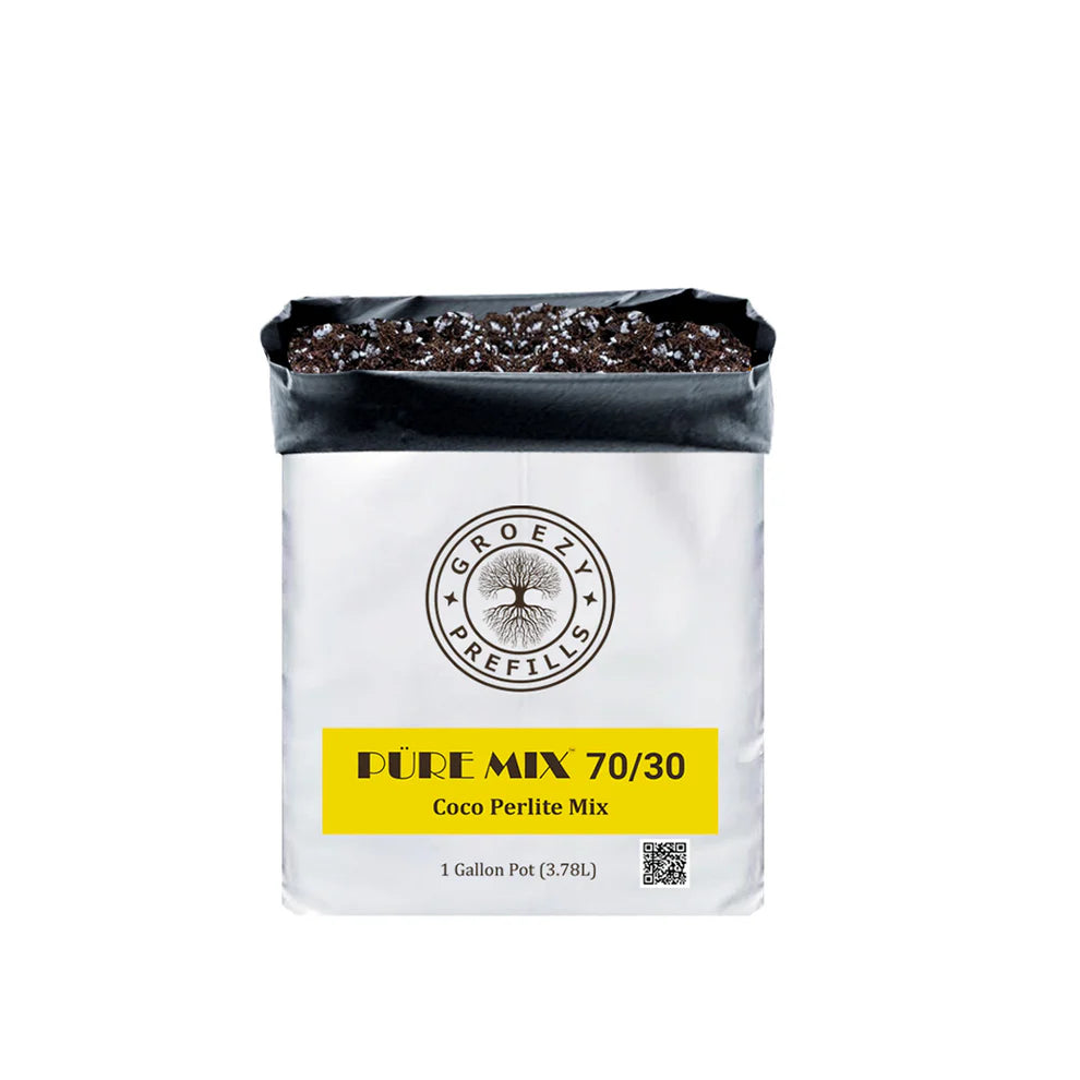 GroEzy™ 1 Gallon Prefilled 70/30 Coco Perlite Grow Bag