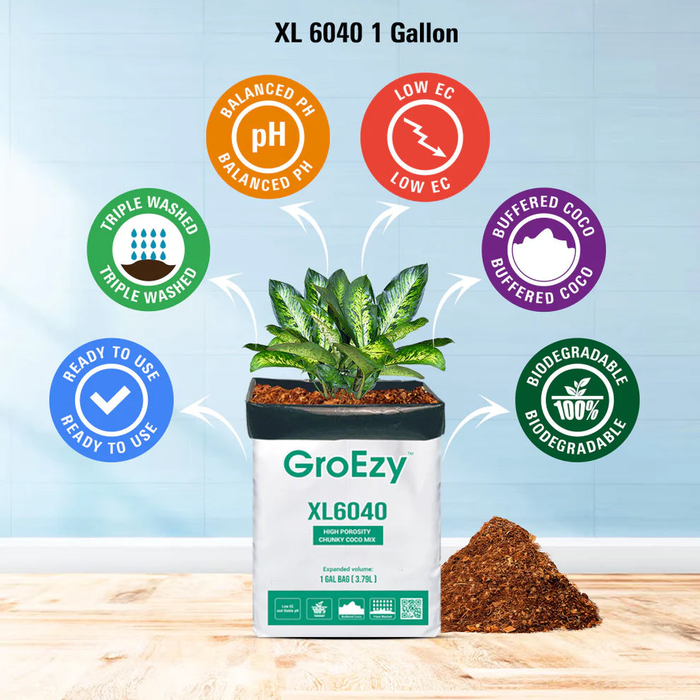 GroEzy™ 1 Gallon XL6040 Coco Chip Mix (Grow Bag)