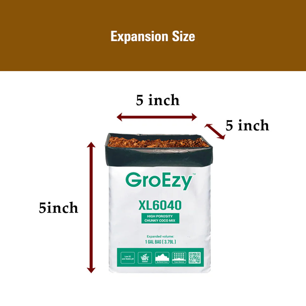 GroEzy™ 1 Gallon XL6040 Coco Chip Mix (Grow Bag)
