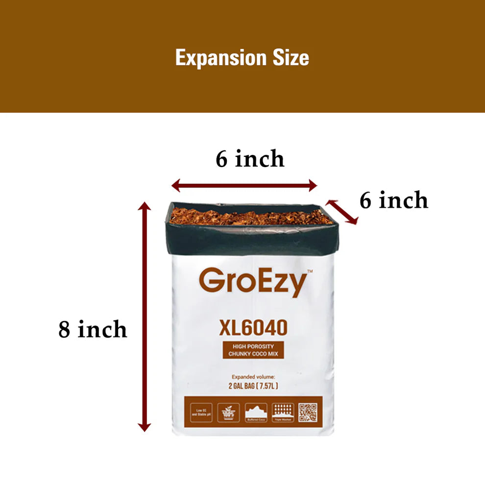 GroEzy™ 2 Gallon XL6040 Coco Chip Mix (Grow Bag)